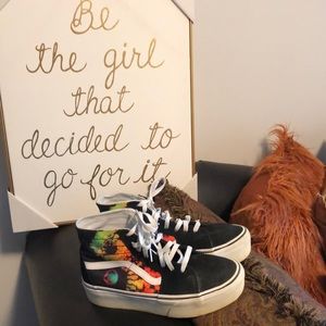 Unisex Vans Tie Dye Platform Tennis Shoes Sz M7.5/W9